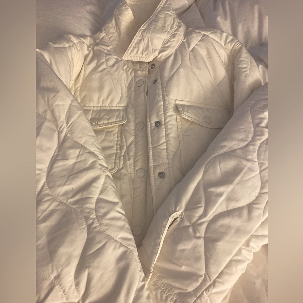 Love tree Quilted Shirt Jacket